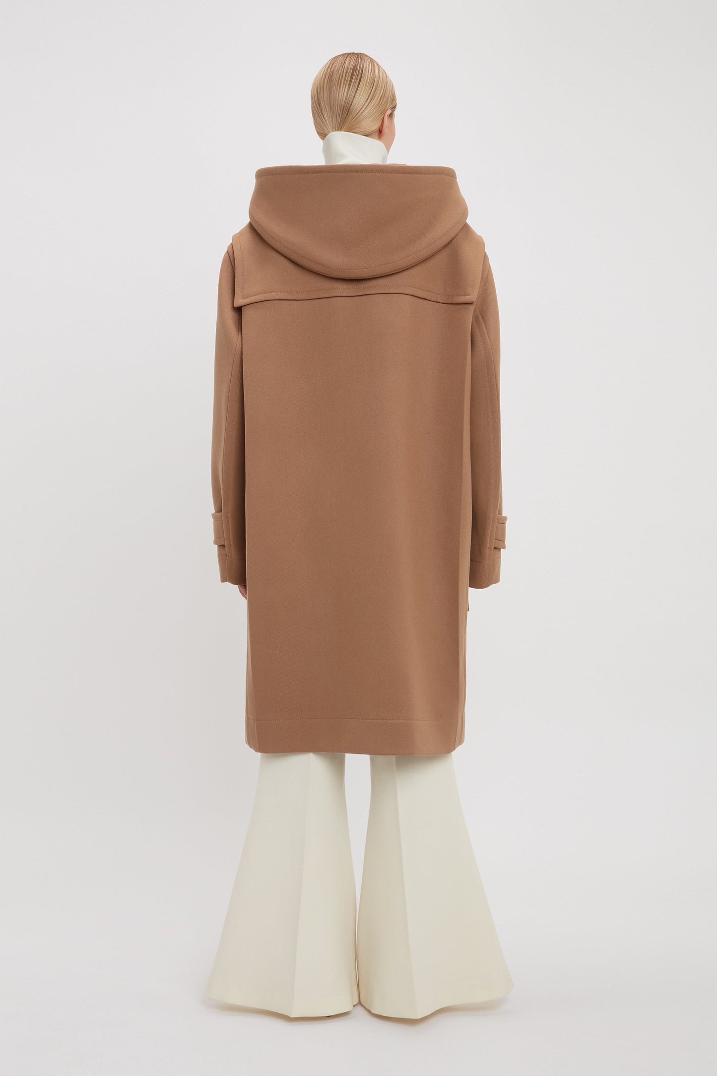 Oversized Duffle Coat In Camel