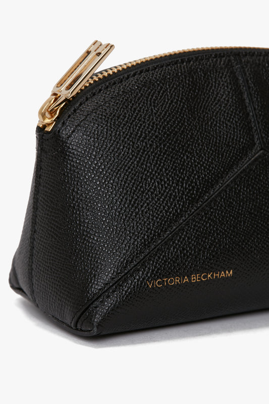 Exclusive Victoria Mini Wash Bag In Black Leather