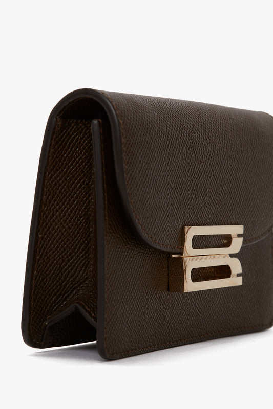 Nano Dorian Bag In Khaki Grained Leather