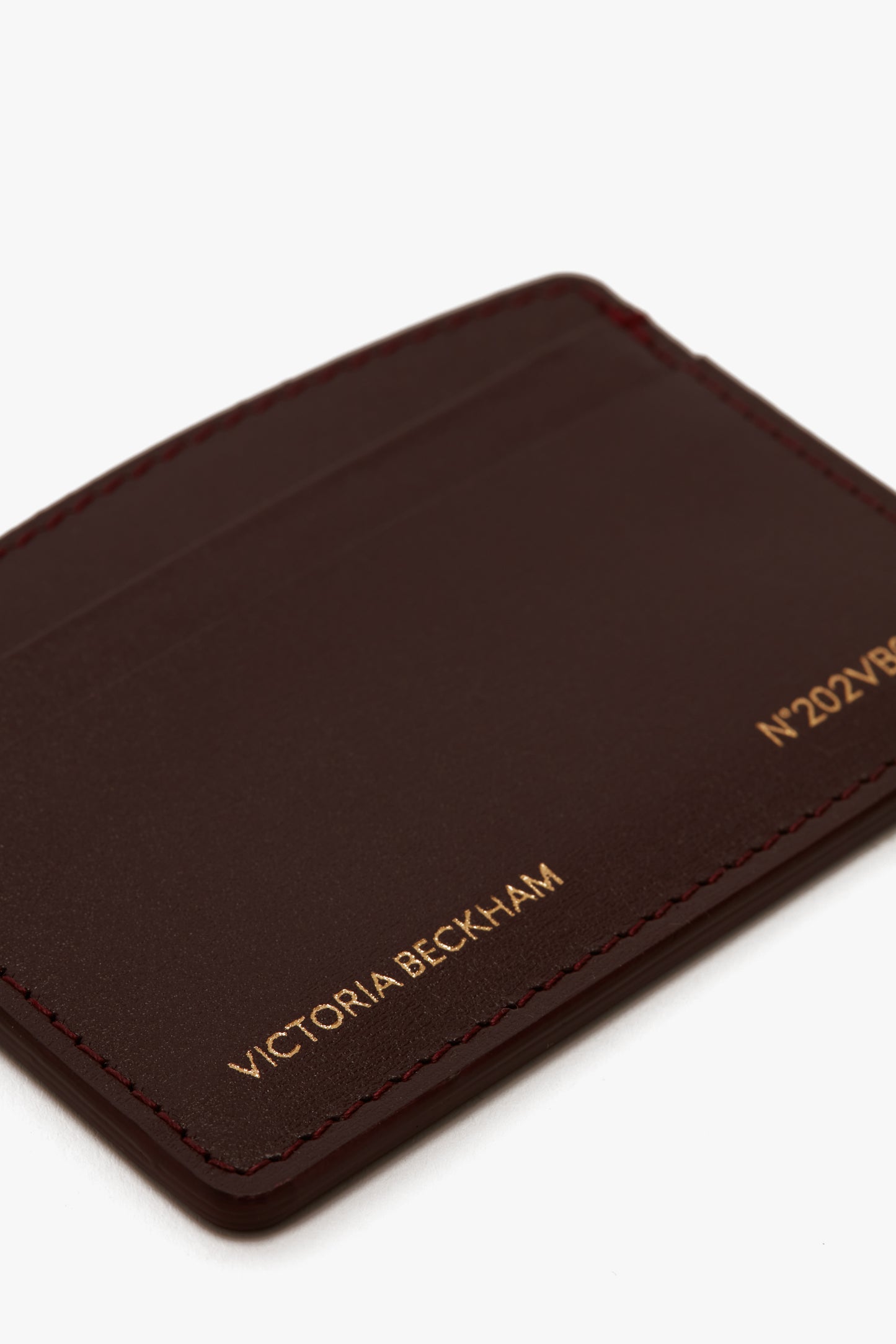 Exclusive Victoria Card Holder In Burgundy Leather