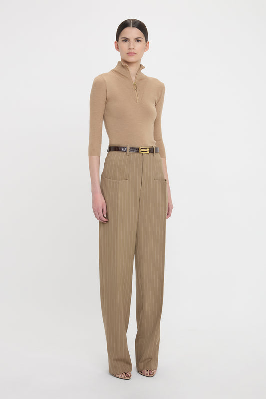 Structured Pocket Trouser In Sandstorm