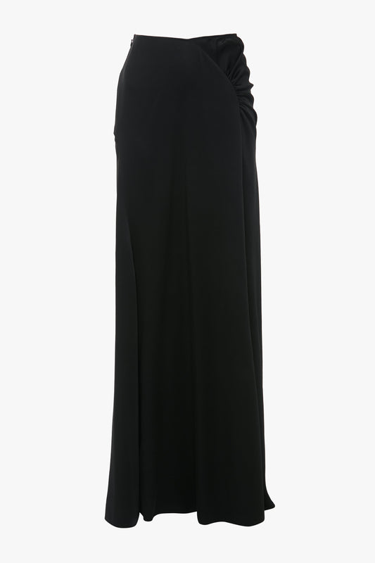 Floor-Length Panelled Skirt In Black