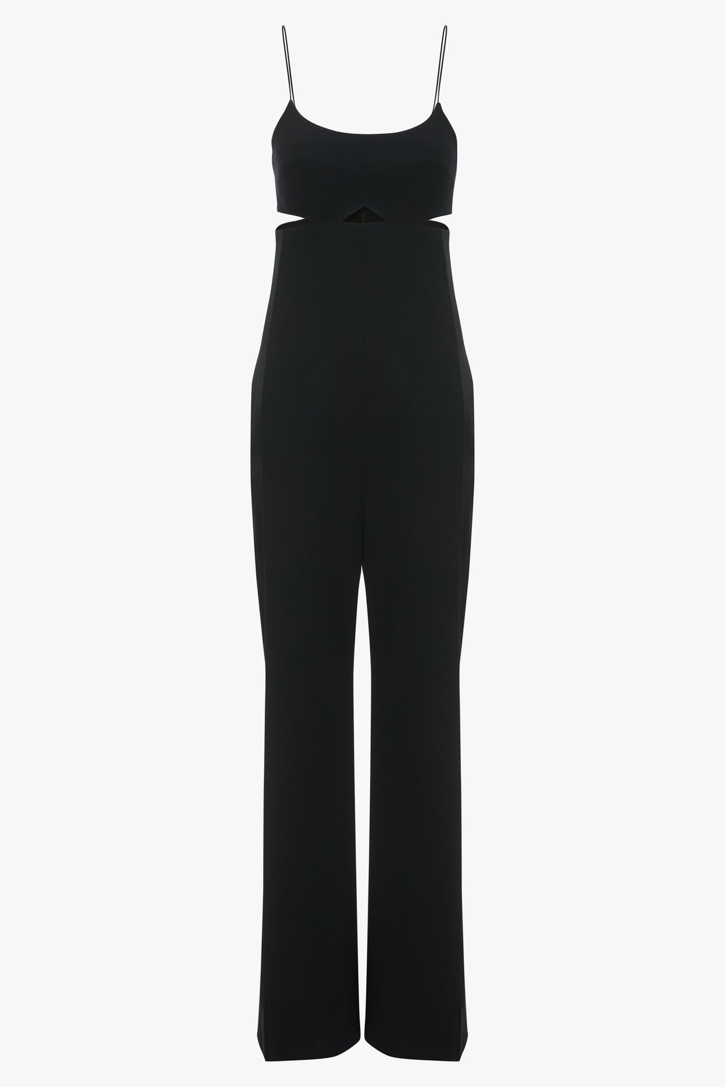 Cut-Out Detail Cami Jumpsuit In Black