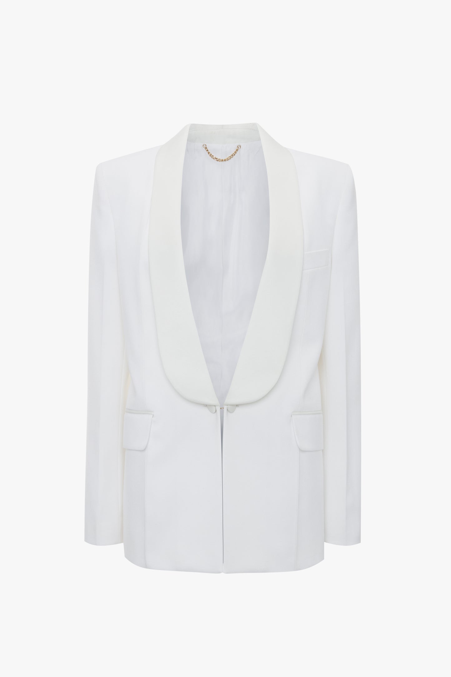 Shawl Collar Tux Jacket In Ivory