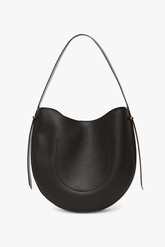 Dia Hobo Bag In Black Smooth Leather