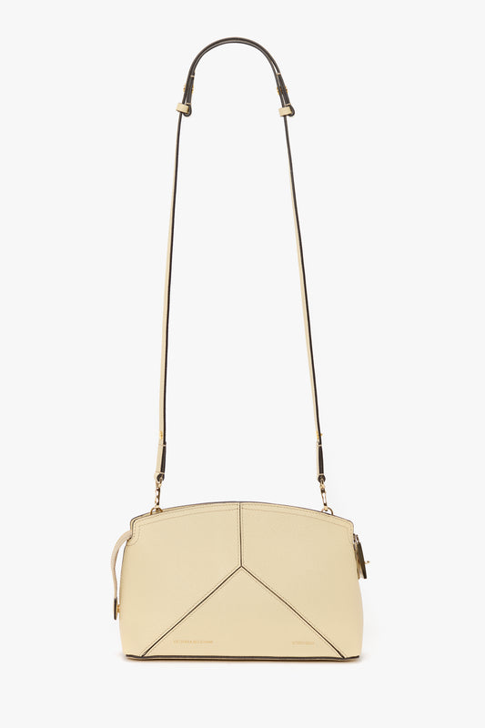 Victoria Crossbody Bag In Ivory Grained Leather