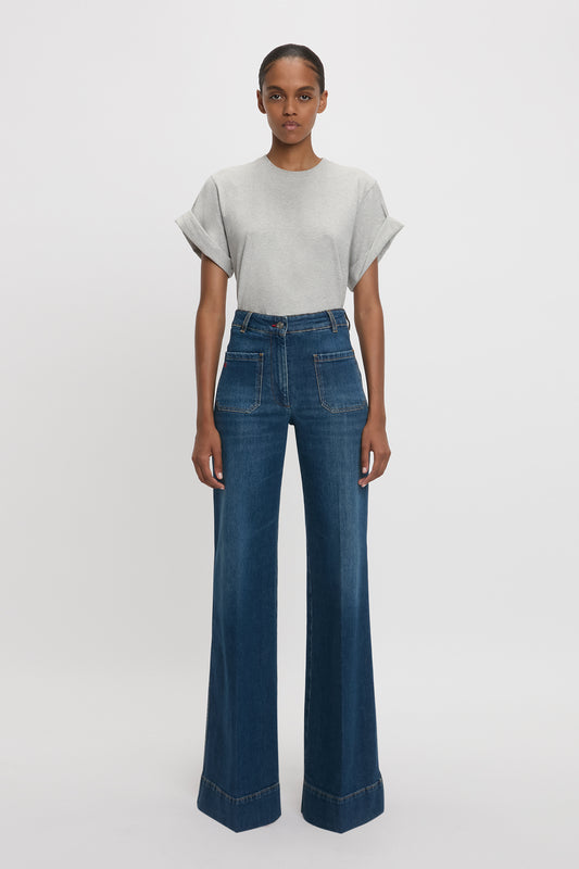 Alina High Waisted Jean in Dark Vintage Wash