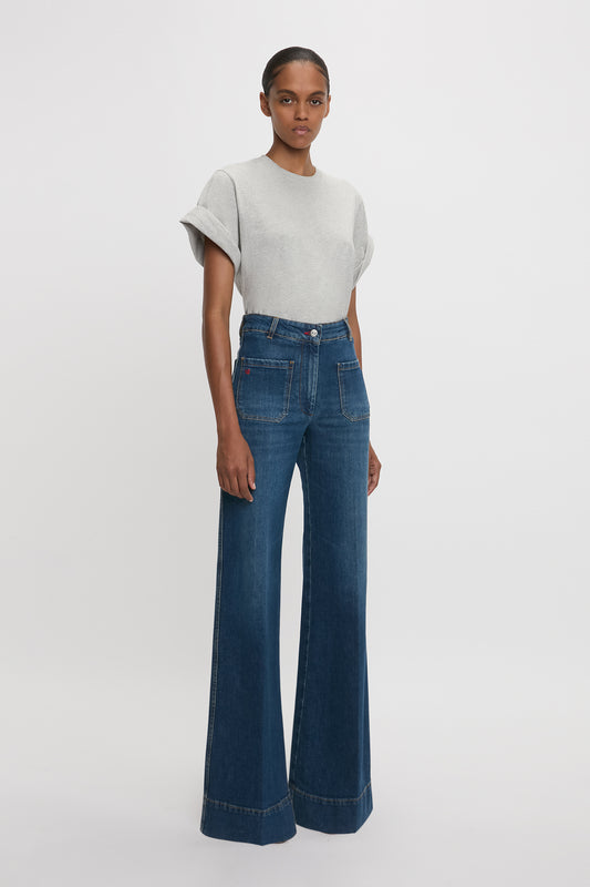 Alina High Waisted Jean in Dark Vintage Wash