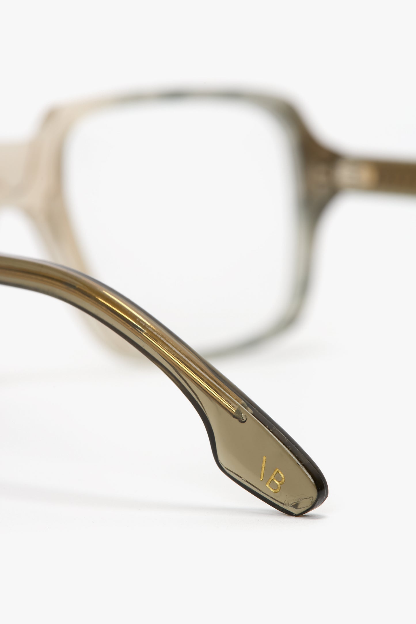 Oversized Square Opticals In Vintage Shaded Grey