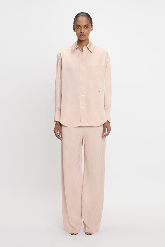 Pyjama Shirt In Ballet Pink