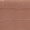 Blush Pink Croc Embossed Leather