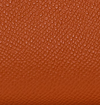 Orange Grained Leather