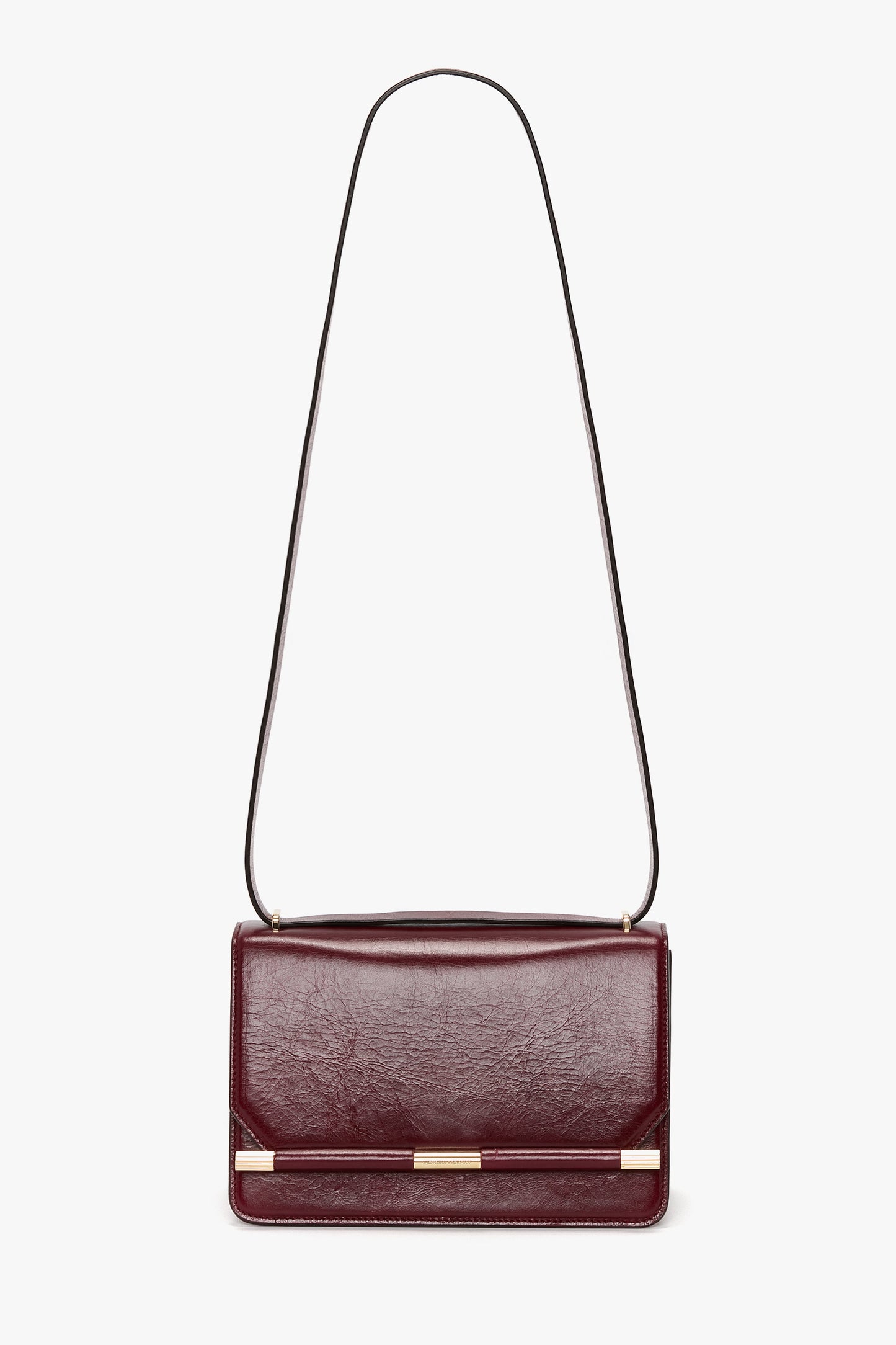 202 Crossbody Bag In Burgundy Distressed Leather