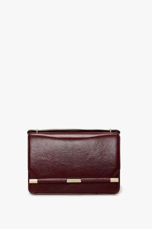 202 Crossbody Bag In Burgundy Distressed Leather