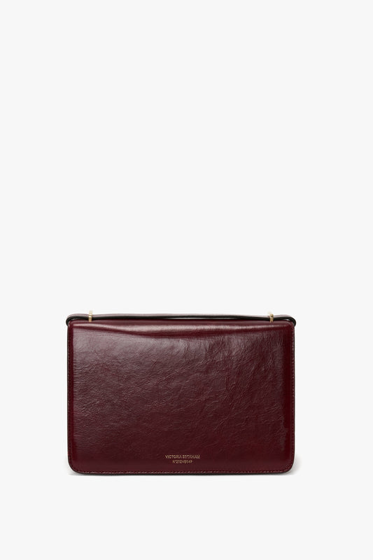 202 Crossbody Bag In Burgundy Distressed Leather