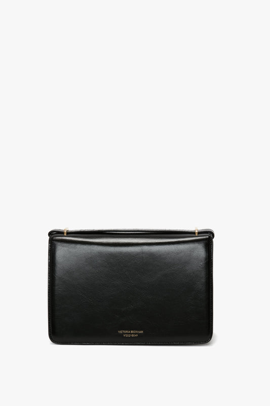 202 Crossbody Bag In Black Distressed Leather