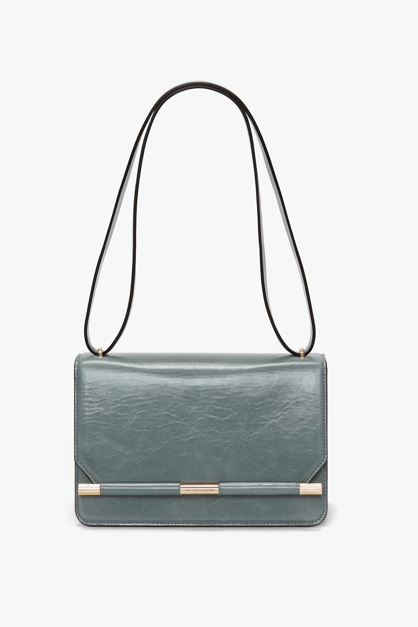 202 Crossbody Bag In Stone Grey Distressed Leather