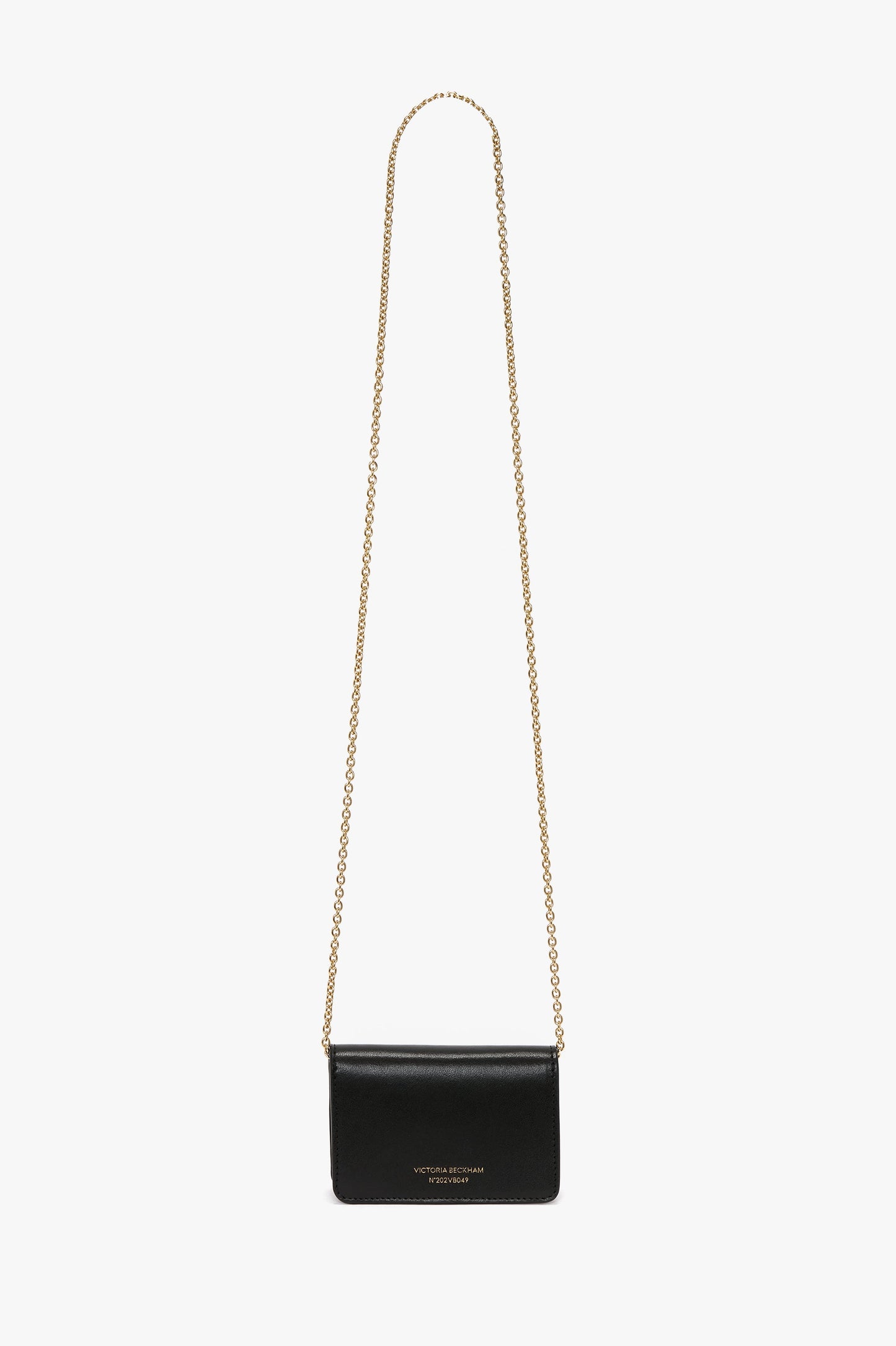 Micro Dorian Bag With Chain Strap In Black Smooth Leather