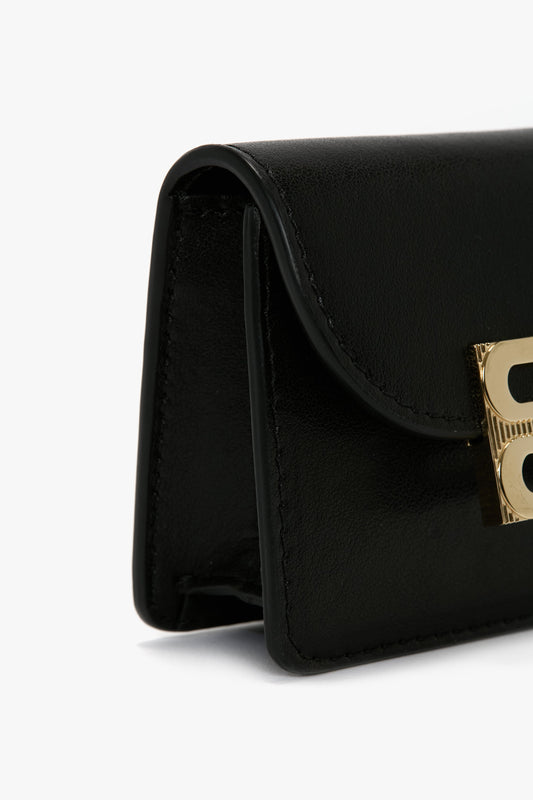 Micro Dorian Bag With Chain Strap In Black Smooth Leather