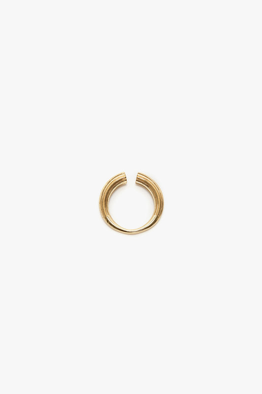 Cufflink Ring In Light Gold