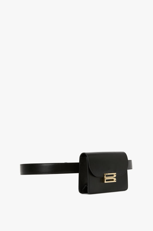 Nano Dorian Belt Bag In Black Smooth Leather