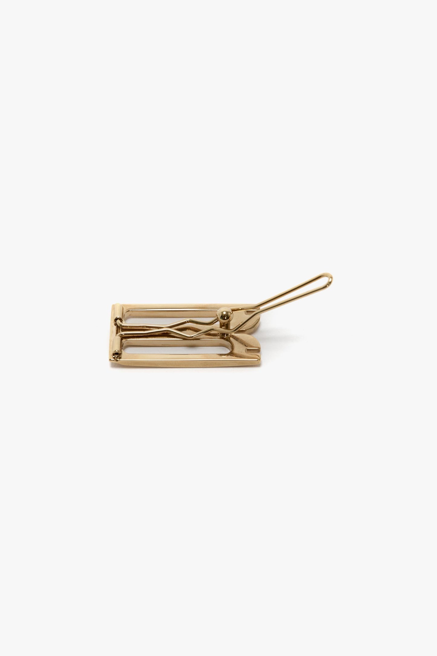 B Frame Hairclip In Light Gold