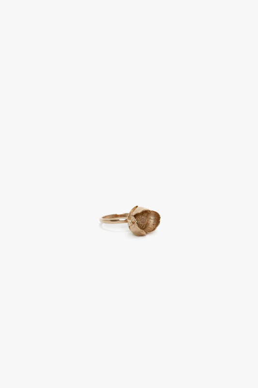 Exclusive Camellia Flower Ring In Gold